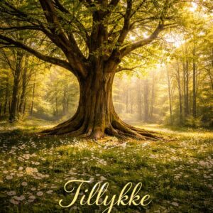 Tillykke kort med Træer 03