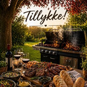 Tillykke kort til Grill entusiaster 06