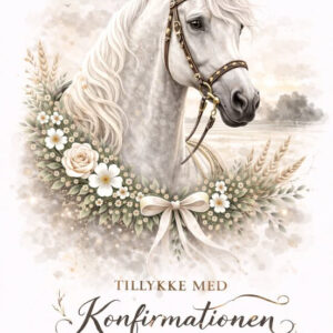 Hestekonfirmation kort 05