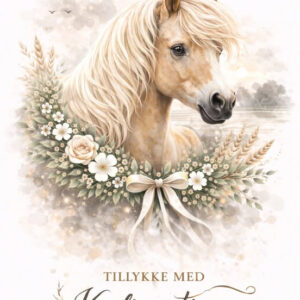 Hestekonfirmation kort 09