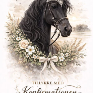 Hestekonfirmation kort 12