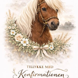 Hestekonfirmation kort 18