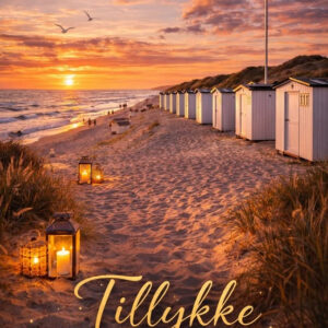 Tillykke kort med steder i Danmark 05