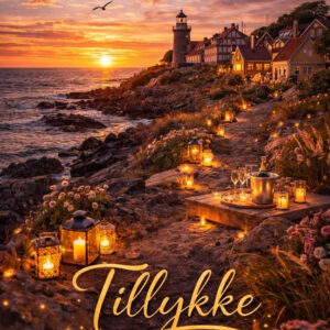 Tillykke kort med steder i Danmark 07