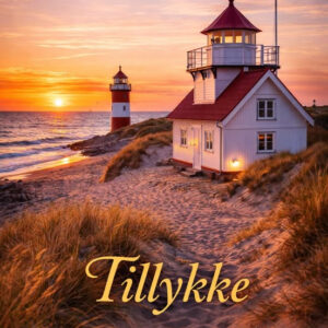 Tillykke kort med steder i Danmark 10