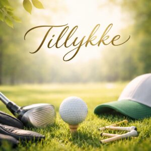 Tillykke kort til Golf spilleren 09