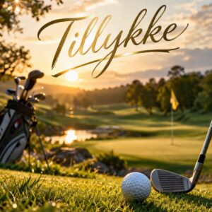 Tillykke kort til Golf spilleren 10
