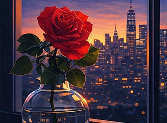 En enkelt rose